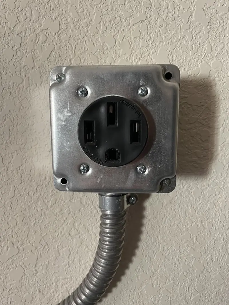 NEMA 14-50 outlet installed for Electrical Panel Upgrade in Kalamazoo
